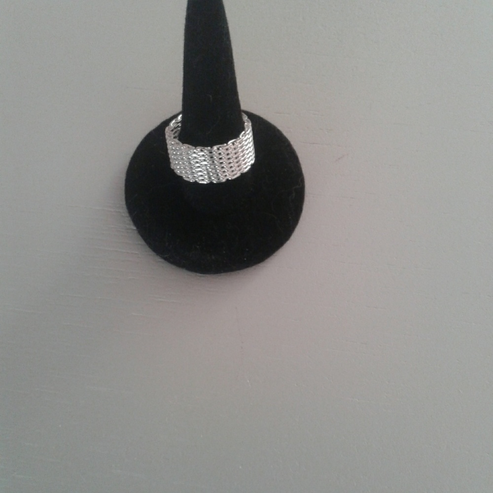 925 Sterling Silver  Mesh style ring